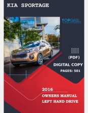 KIA SPORTAGE 2016 OWNERS MANUAL